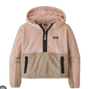 Patagonia Microdini Cropped Pullover - pink size 5-6